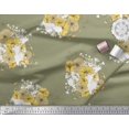 thumbnail image 2 of Soimoi Rayon Fabric Leaves & Wild Flower Floral Print Fabric by Yard 42 Inch Wide, 2 of 3