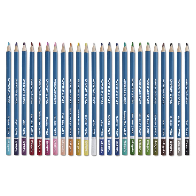 Kingart Watercolor Pencils, 24-Color Set photo 5
