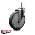 thumbnail image 2 of 6 Inch Thermoplastic Rubber Wheel Swivel 7/16 Inch Grip Ring Stem Caster SCC, 2 of 2