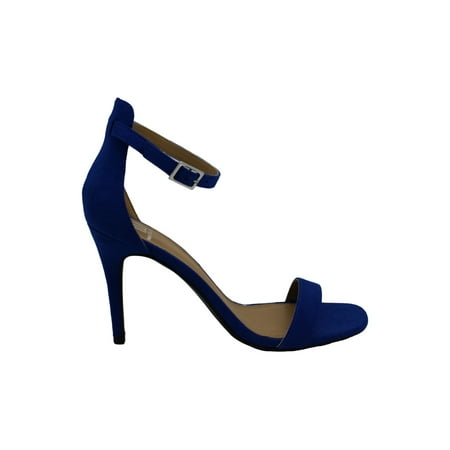 

Material Girl Women s Shoes Blaire5 Fabric Open Toe Casual Cobalt Size 8.5