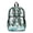 Sea Turtle Coral Starfish, variant on COEQINE Large Clear Backpack 17 Inch Transparent Bookbag for Women Girls College, Heavy Duty PVC Polyester Backpack for Work Travel, Stylish Daypack for Concert Stadium, Daisy Mint Green