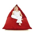 thumbnail image 4 of Lotus Lounge Chair Gigami Triangular Velvet Bean Bag Cover - 78.75" x 53" - Red, 4 of 4