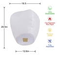 thumbnail image 3 of Chinese Paper Lanterns,30 Pack Chinese Lanterns, Paper Lanterns for Weddings, Birthday Party, New Years, Festival(White), 3 of 9