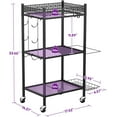 thumbnail image 5 of Yoga Mat Storage Rack, Home Gym Storage Rack, Workout Storage for Yoga Mat, Foam Roller, Equipment Gym Storage for Home Exercise and Fitness Gear (Metal), 5 of 7