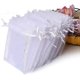 thumbnail image 1 of 100pcs Sheer Za Bags, Wedding Favor Bags With String, 4x4.72 Jewelry Bags For, 1 of 3
