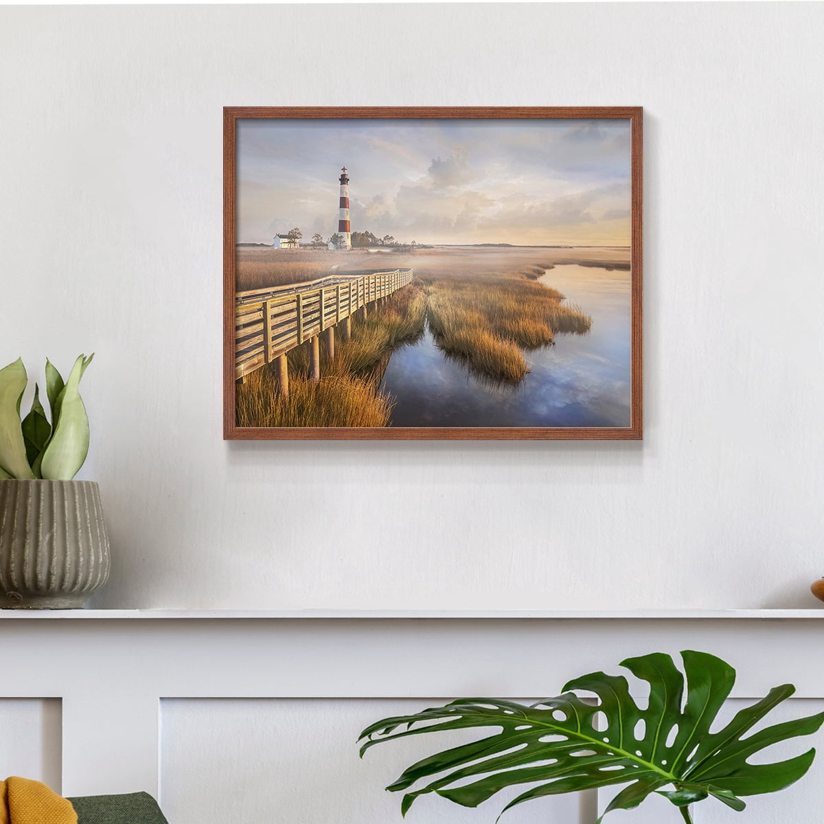 Private Path II by Mike Calascibetta - Restickable Framed Giclée Print