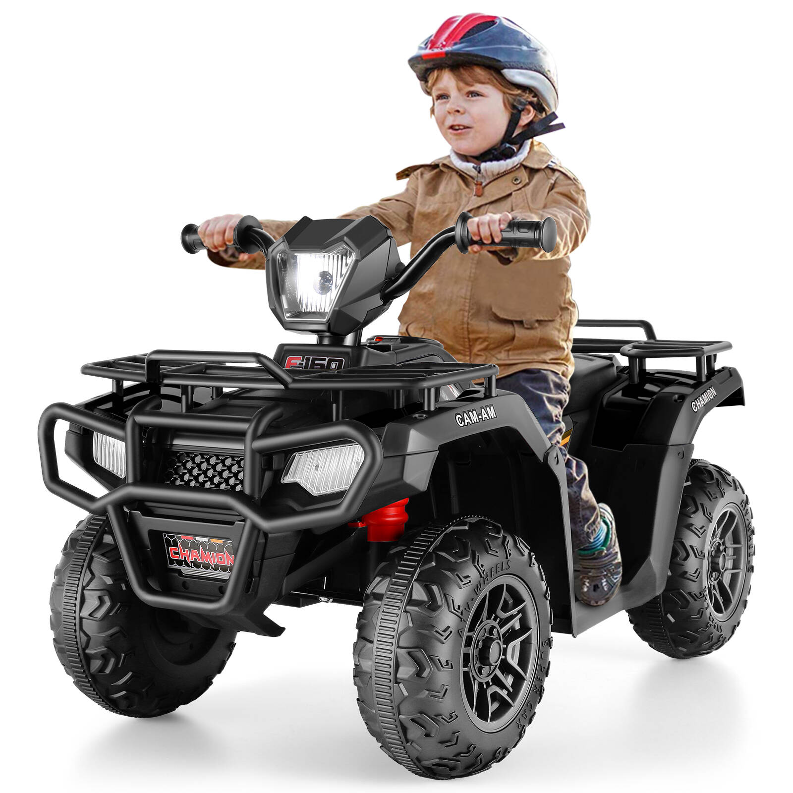 Funcid Kids ATV, 12V Battery Powered Electric Vehicle with High/Low