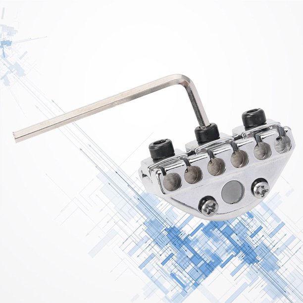 HOOWIFFY Accesorio Para Guitarra Tuerca Metálica De De Cuerdas Con Tornillos Y Llave Fácil Instalación