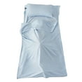 thumbnail image 2 of Travel Sleep Sack for Adults - Lightweight Compact Sleeping Bag Liner, Breathable Cotton Blend Portable Camping Sheet for Hostels, Hotels, Hiking, Business Trips, Airplanes, Trains & Outdoor Use, 2 of 3