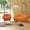 Orange, variant on Sodrens Modern Lazy Floor Sofa,79.53" Bubble Couch,Curved Football Sofa for Living Room,Office,Apartment,No-Assembly,Orange
