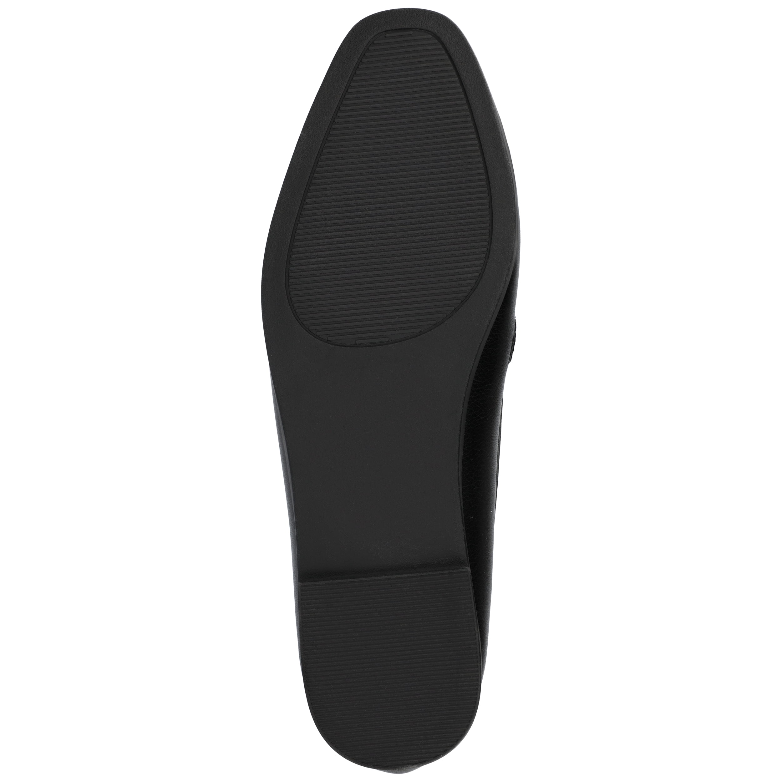 Journee Womens Mizza Loafer Slip On Square Toe Dress Flats, Widths Available