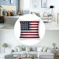 thumbnail image 5 of nygtbtfer American Flag Lumbar Pillow Cover Happy American  Linen Home Decorative Throw Pillow Cover Cushion Case White, 5 of 7