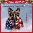 thumbnail image 4 of Yakvarog 4th of July Wooden Ornaments, 12Pcs Red White Blue Hanging Patriotic Ornaments for Tree, Festival Dog Wood Ornaments for Party, Home, Tree, Tiered Tray 4th of July Decorations, 4 of 8