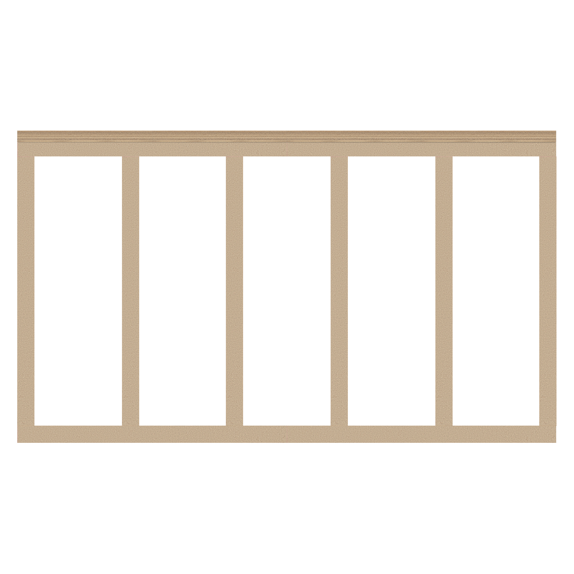 Art3d Paintable Board & Batten Wall Panel Kit,Premade Wainscoting,Chair Rail,Easy Install MDF Accent Wall for Living Room & Bedroom,20-Pack