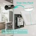 thumbnail image 4 of Wall Socket With Usb And 1 Type C, Ac White With Crystal Glass Panel, Wall Power Strip With Usb(max2.1a), Suitable For Smartphone, Tablet, 4 of 5