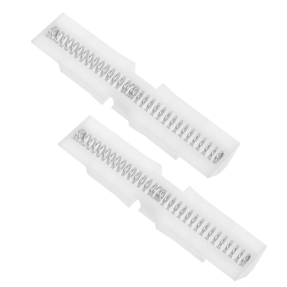CATIEBYE 2-Pack ABS Sliding Rails with Spring-Loaded Guides for Wardrobe Bifold Doors