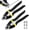 2 pcs Black/Yellow, variant on Wire Cutters Heavy Duty Cutting Up to 3/16", Metal Cable Cutters for Fence Thick Wire, Safety Lock, Spring Loaded, Non-slip Matte Handle, Chrome Vanadium Steel Jaw - Blue Black