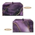 thumbnail image 6 of FOR U DESIGNS Purple Gold Marble Pattern Microwave Oven Cover Foldable Machine Protector Decorative Dustproof Protections for Toaster Oven Home Decoration Accessories-S, 6 of 8