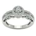 thumbnail image 2 of Halo Split Shank Women's Engagement Ring 1.8 Ct Diamond 14K White Gold Over, 2 of 2