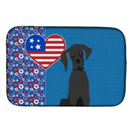 

Black Great Dane USA American Dish Drying Mat 14 in x 21 in