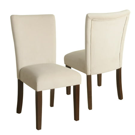 homepop velvet parson dining chair 2-piece set