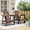 Brown/2 Pcs, variant on Tappio HDPE Adirondack Chair, Patio Seat All Weather Outdoor Patio Chair with Cup Holder for Lawn Yard Fire Pit, Black
