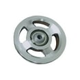 thumbnail image 2 of harmtty Pulley Wheel Smooth Surface Easy to Replace Replacement Aluminium Alloy Bearing Pulley Wheel for Fitness Equipment,114mm, 2 of 8