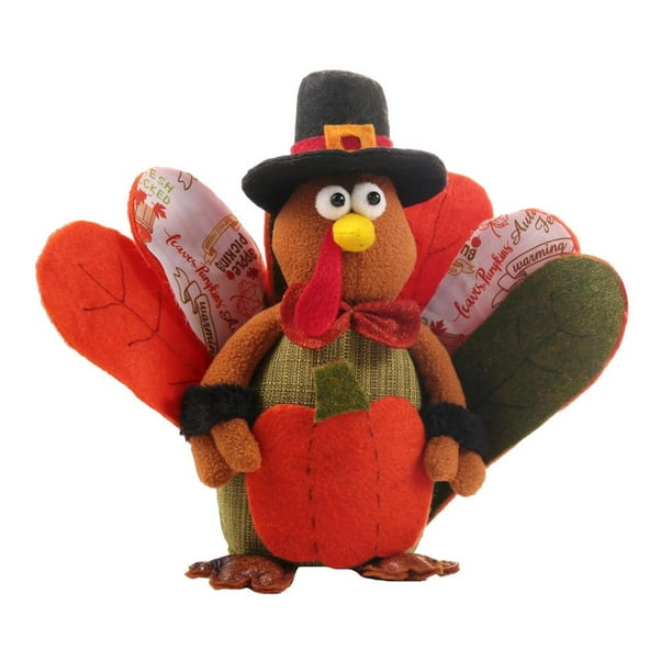 Muñeca De Pavo De Otoño De Muñeca Enana De Acción De Gracias Decoración De Acción De Gracias De Cosecha Cateissary HA041437-02
