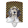 thumbnail image 1 of Carolines Treasures LH9063CNL English Setter Candy Corn Halloween Portrait Ceramic Night Light, 1 of 1