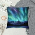 thumbnail image 2 of Pratyus Aurora Lights Stars Night Sky Pillow Cases with Zipper Home Decor for Living Room Bedroom Bed Cushion Outdoor Pillow Covers High-Quality 1PC 12x12in, 2 of 5