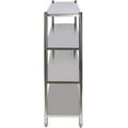 thumbnail image 5 of 4 Tier Stainless Steel Shelving 70.9 x 17.7 x 59.1In Heavy Duty Each Layer Loading 330LBS Height Adjustable Rack Storage Shelf for Supermarket Kitchen, 5 of 9