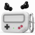 thumbnail image 1 of wonima44 Beats Studio Buds Case - Retro Design Protective Case Cover with Keychain Compatible with Beats Studio Buds 2021 & Buds+ Plus 2023 (Light Grey), 1 of 1