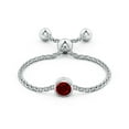 thumbnail image 2 of ANGARA Natural Bezel-Set Round Ruby Bolo Ring in 14K White Gold for Women (Size-3mm) | July Birthstone, Birthday, Anniversary, Jewelry Gift for Women | Natural Ruby Ring, 2 of 8