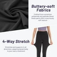 thumbnail image 2 of Hipuroga High Waisted Leggings 25" Soft Lounge Yoga Pants for Women High-Stretch for Workout Running Dark Grey L, 2 of 6