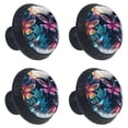 thumbnail image 2 of 4 Pcs Dragonfly Knobs for Kitchen Cabinet Cupboard Dresser Bookcase Drawer Pulls Handles Round Home Decor, 2 of 8