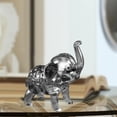 thumbnail image 6 of YWMJZEU Elephant Figurine Housewarming Gifts Minimalist Collectible Animal Sculpture for gray, 6 of 9