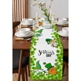 thumbnail image 3 of St. Patrick'S Day Dwarf Border Clover Table Runners for Dining Room Coffee Home Decor Tablecloth Table Cover, 3 of 5
