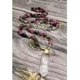 thumbnail image 2 of K-KED Natural Rough Quartz Pendant Tourmalines Chips Stone Beads Handmade Necklace-108 piece beads, 2 of 6