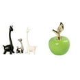 thumbnail image 1 of Figuras de jirafa, estatua de cerámica, decoración de centro de mesa, escritorio creativo moderno, estantería de oficina, decoración de dormitorio, ad, 1 of 8