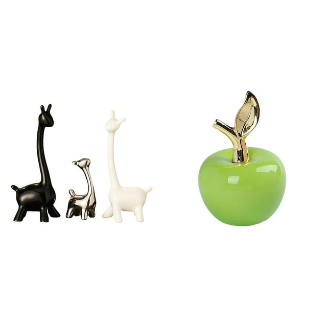 Figuras de jirafa, estatua de cerámica, decoración de centro de mesa, escritorio creativo moderno, estantería de oficina, decoración de dormitorio, ad