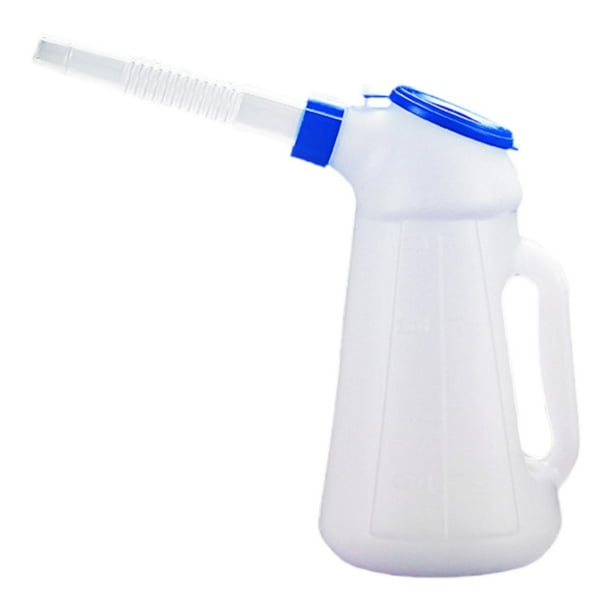 Contenedor de medición de aceite con tapa resistente portátil, dispensador de aceite universal, para vehículos, automóviles domésticos automotrices 1.2L