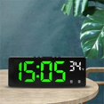 thumbnail image 2 of Reloj despertador Digital con Control de voz, alarma Dual, modo nocturno, LED, 12/24H, 2 of 4