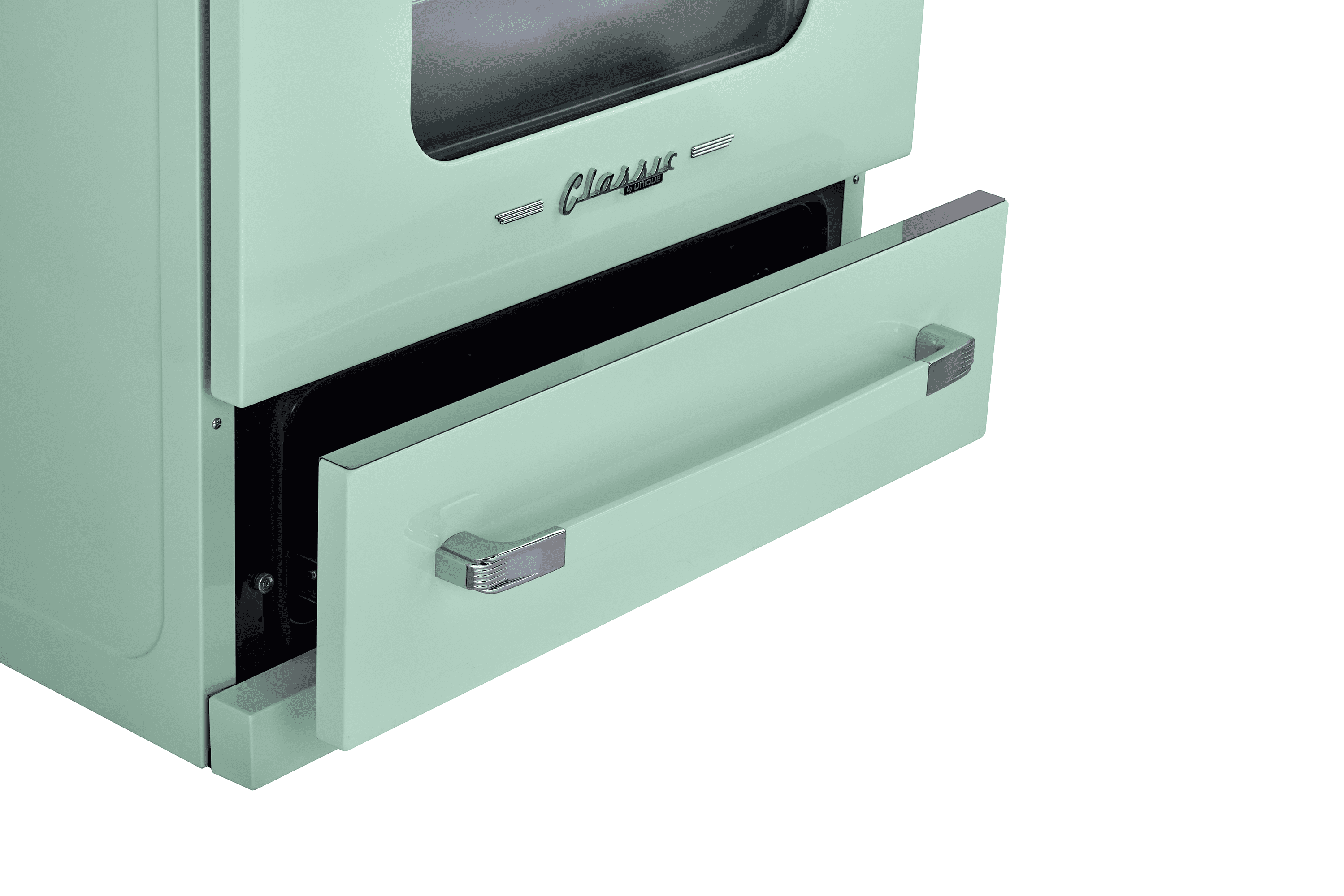 Unique 30' Classic Retro Induction Range, Summer Mint Green