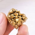 thumbnail image 6 of 2 Pcs Electroplated Golden Crystal Stone Natural Crystal Raw Gemstones Cluster, 6 of 9