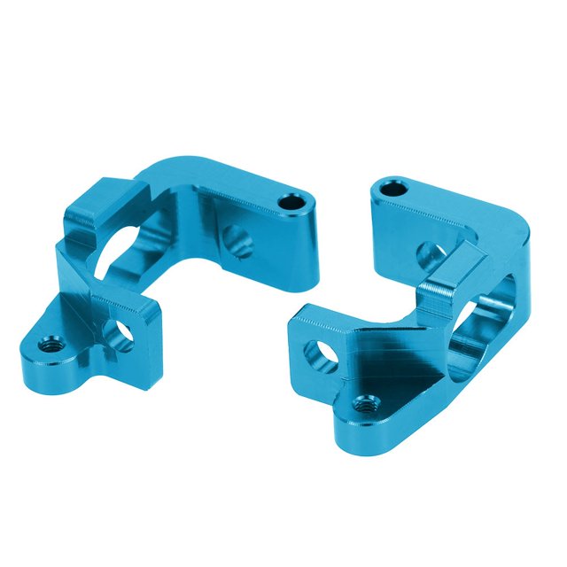 Portador de eje C delantero mejorado de aluminio L/R para RC HPI 1:10 Truck Bullet ST/MT/WR8 azul Macarena Adaptador de cubo RC
