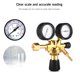 thumbnail image 3 of Reductor De Presión Válvula De Control De Detección De Argón De Co2 De Calibre Doble Entrada De Soldador Mig Tig Material De Latón De Alta Calidad Cateissary TO005343-02, 3 of 5