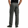 thumbnail image 3 of Lmueinov Multi Pocket Cargo Pants for Men Plus Size Button Elastic Waist Straight Leg Trousers Hiking Casual Work Outdoor Outfits S-3XL, 3 of 6