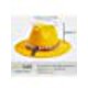 thumbnail image 4 of Sombrero Fedora con hebilla de cinturón para hombres y mujeres Sombrero panamá flexible de ala ancha M（, 4 of 5