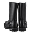 thumbnail image 5 of Dream Apparel Mens Motorcycle Leather Boots Biker Boots Riding Boots Black Waterproof, 5 of 8