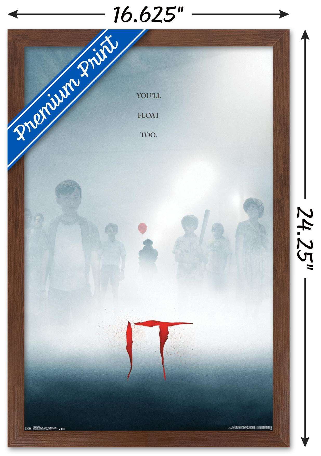 IT - Mist Wall Poster, 14.725" x 22.375", Framed